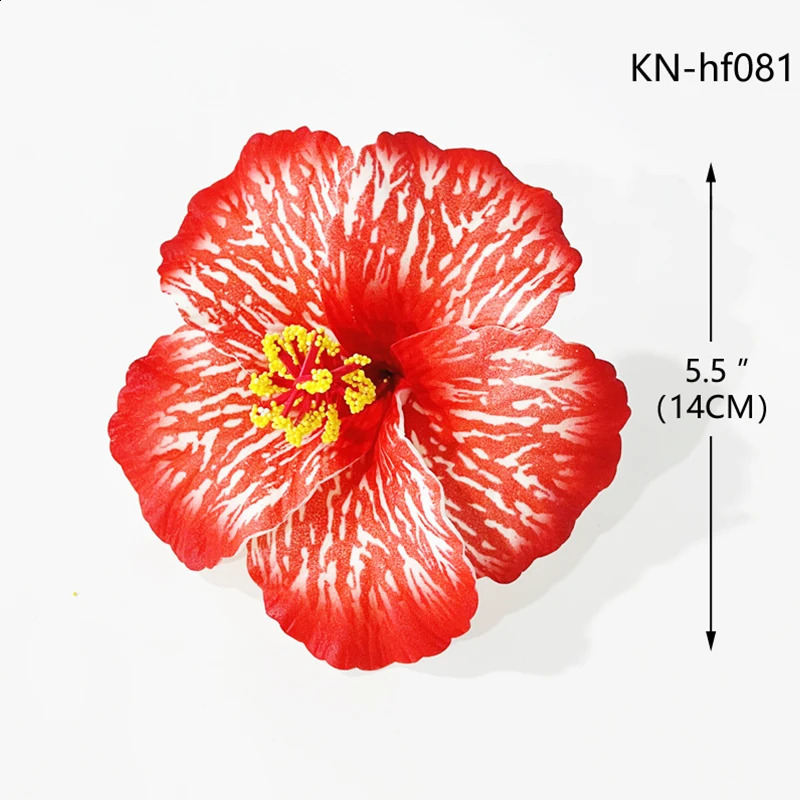 7 pieces of ly arrived fashionable hibiscus headwear womens foam flower hair Hawaiian girls wedding party hair accessories 241205