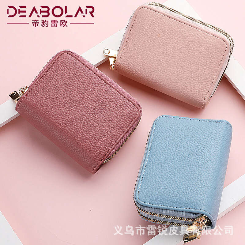 Multi Functional Wholesale New Accordion Bag Double-Layer Zipper Women's Wallet Large Capacity PU Card Holder Fashionable Quality Classic B2