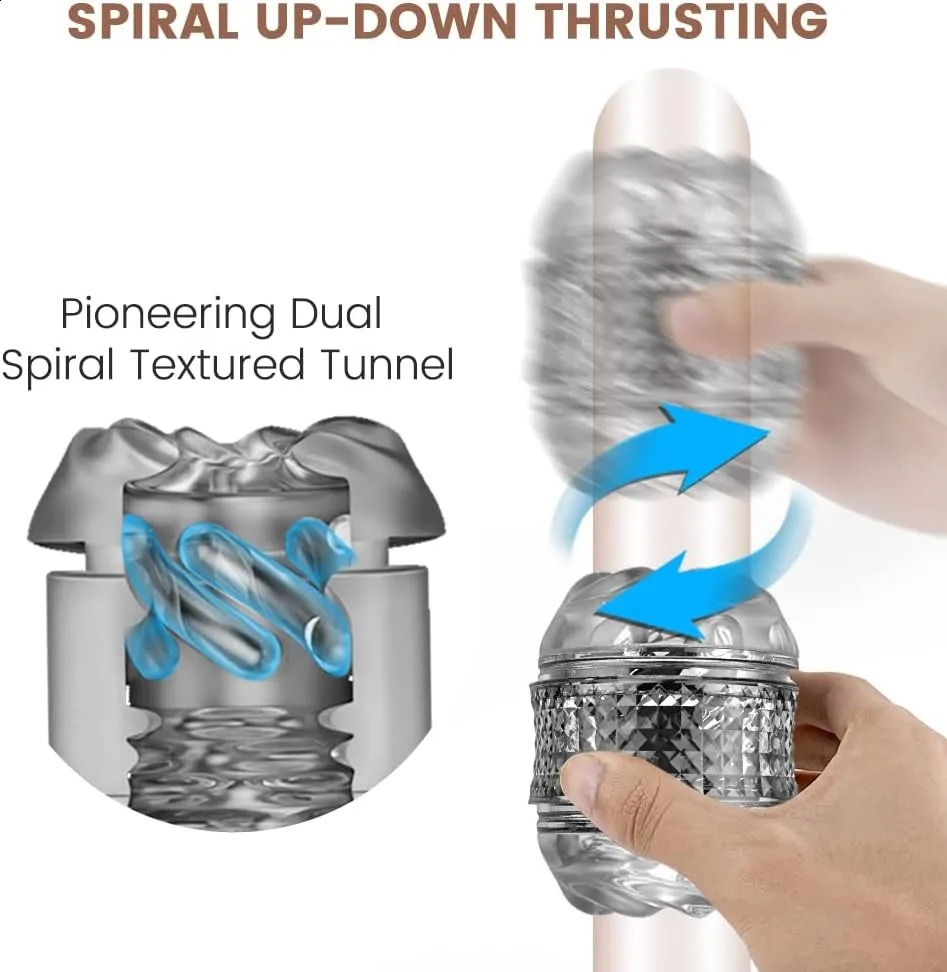 Manual Sucking Male Adult Sex Toys Penis Stroker Open Ended Male Masturbator pocket Sleeve for Men Masturbation Cup 241205