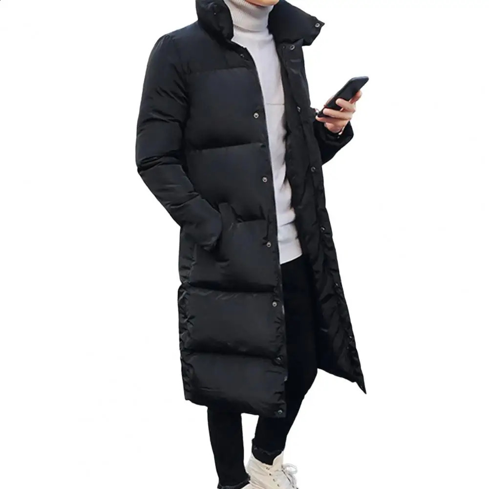 Winter Mens Jackets Hooded Thicken Plus Long Parkas Padded Coats Padding Mans Clothing Male Jacket Men 241205
