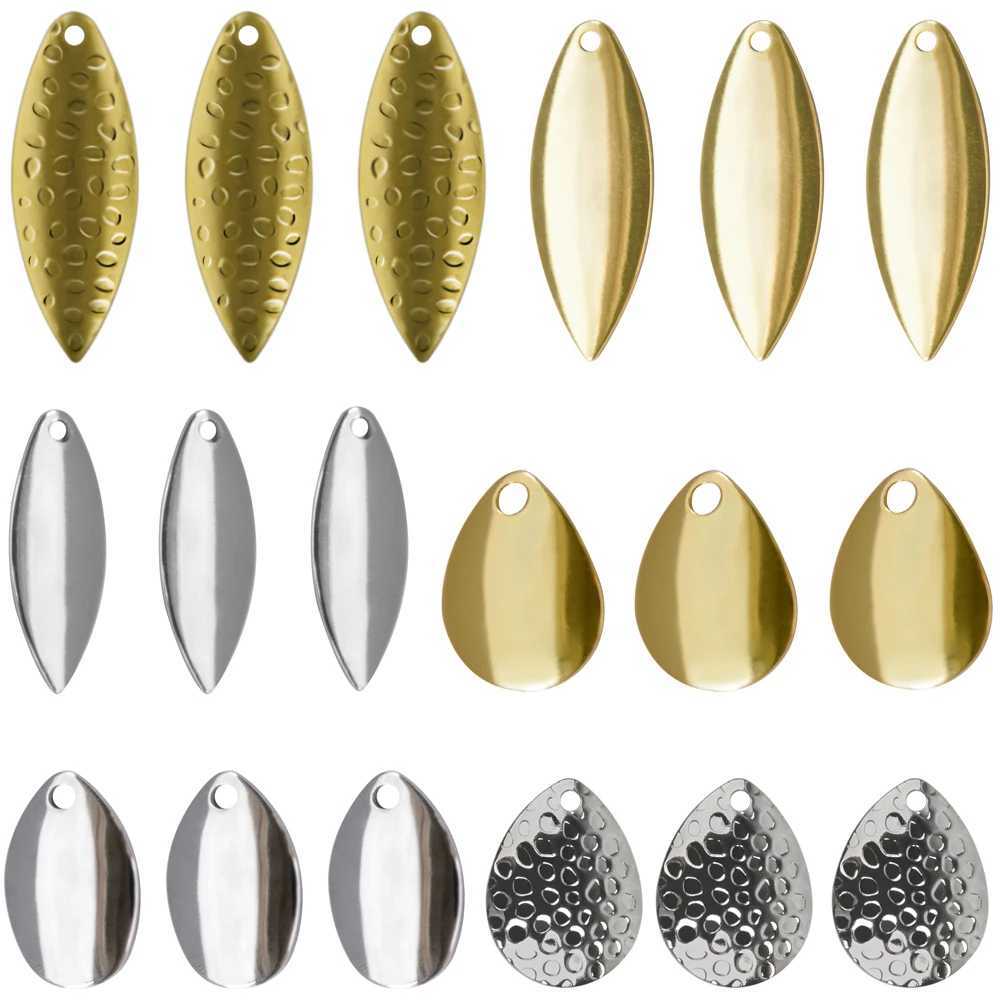 18Pcs Spinner Blades Fishing Lure Colorado Spinner Blades for DIY Spinneaits Walye Rig Trout Salmon Bass FishingXJ241128