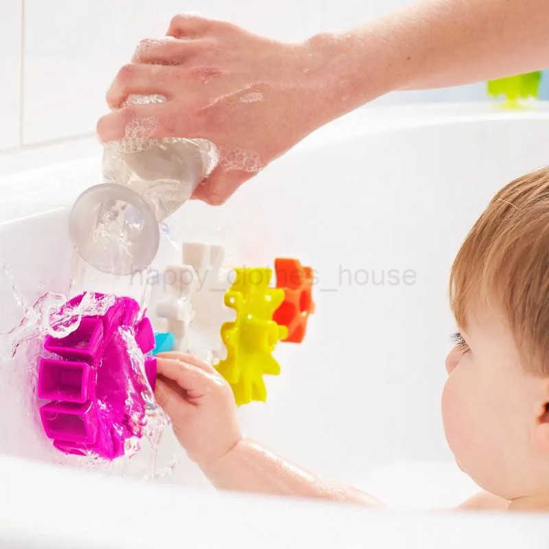Baby Bath Toys Spinning Water Gear Toy Sensory Baby Toys for Bathtub Suction Up Toys for Boys and Girls Ages 12 Months and UpXJ241207