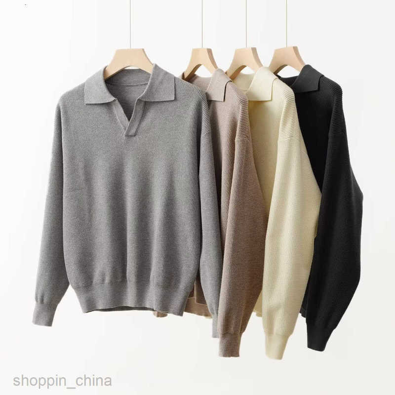 Men's Sweaters collar sweater men lazy style casual loose polo knit sweater autumn and winter style pullover fashionable jacket