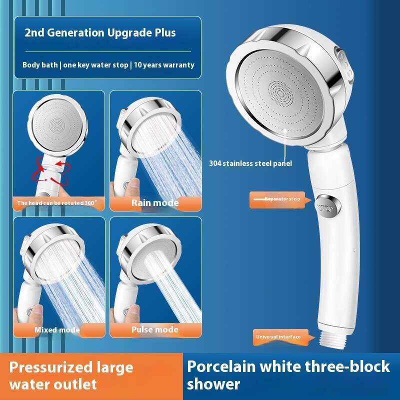 Shaking head super pressurized water heater, bathroom showerhead, shower heater hose set
