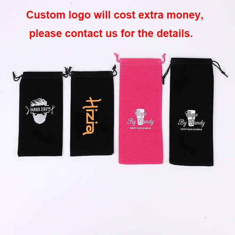 50 pieces/batch of drawstring velvet bags for perfume bottles mobile phones Christmas gift packaging bags 8 * 17 10 * 20 10 * 25 10 * 30cm customized 