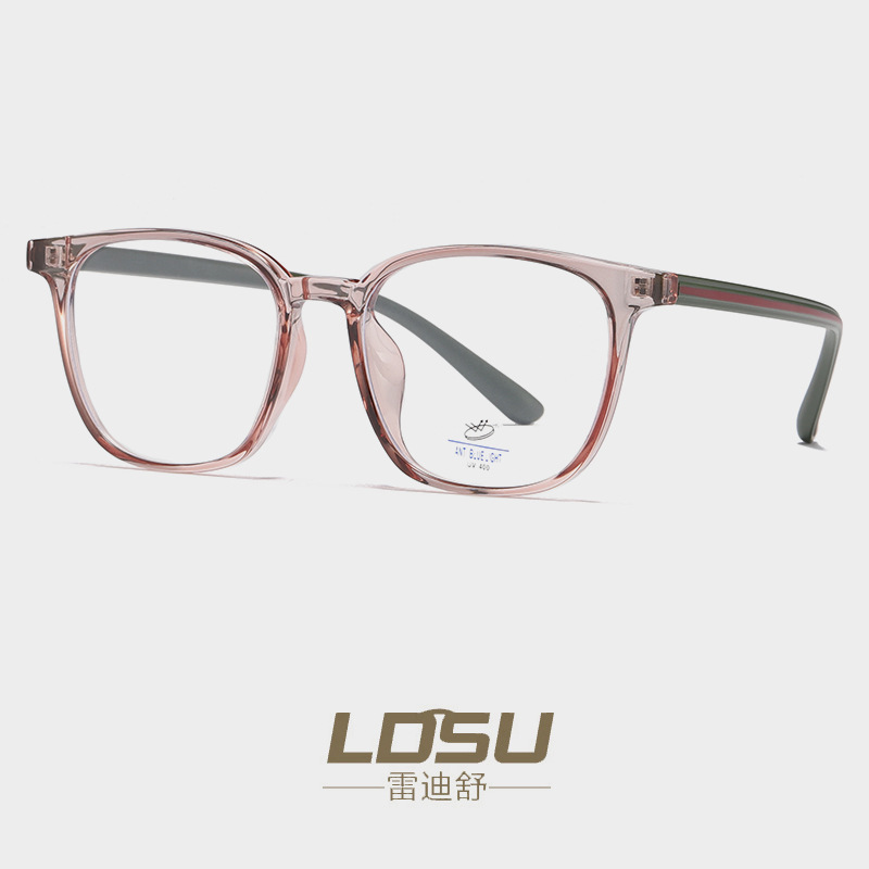 tr90 ultra-light suitable for high number of myopia frames female transparent ins wind glasses frame square niche models 81226