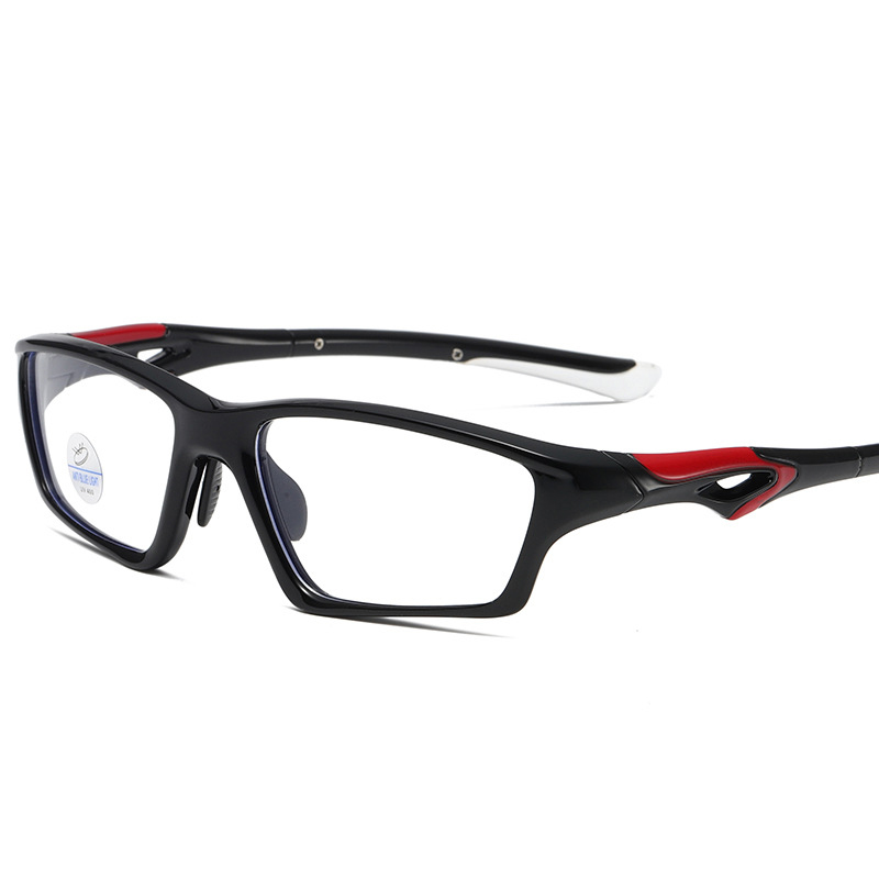 New TR90 factory direct sale sports glasses can be bent feet myopia eye protection dual-use sports glasses 81278