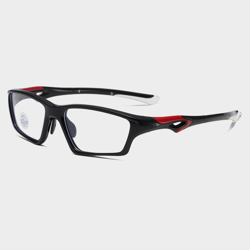 New TR90 factory direct sale sports glasses can be bent feet myopia eye protection dual-use sports glasses 81278