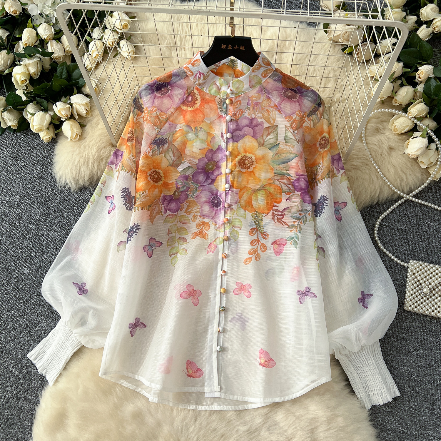 Two Dress Summer Holiday Gorgeous Wer Runway 2 Piece Set Women Long Lantern Sleeve Shirt Blouse And Elastic Waist A E Skirt Suit 2025