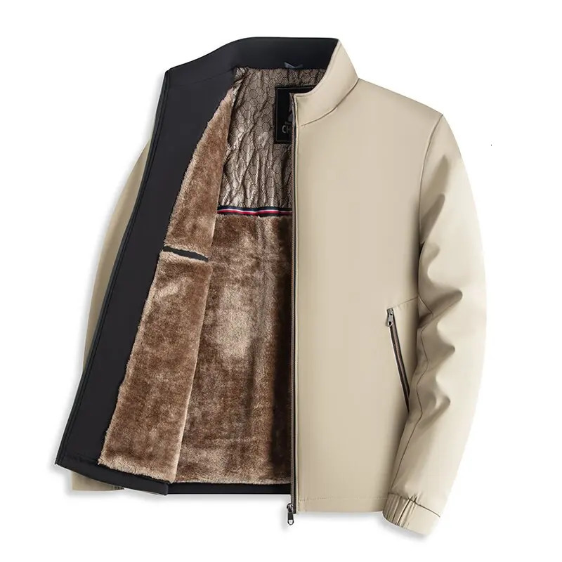 2024 Winter Fashion Trend Windproof PlusSize Jacket Mens Casual Relaxed Comfort Plus Fleece Thickened Warm High Quality Coat 241202