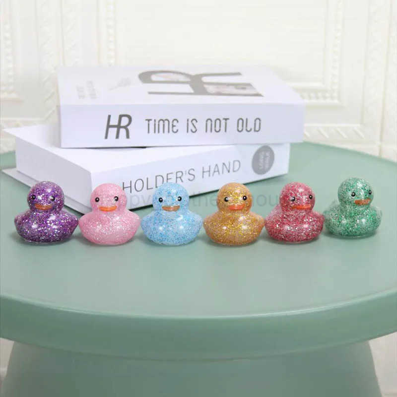 6pcs Duck Bathroom Shower Pinching Toys Little Duck Pinch Call Water Toys Summer Beach And Pool Activi Childrens Par GiftsXJ241207