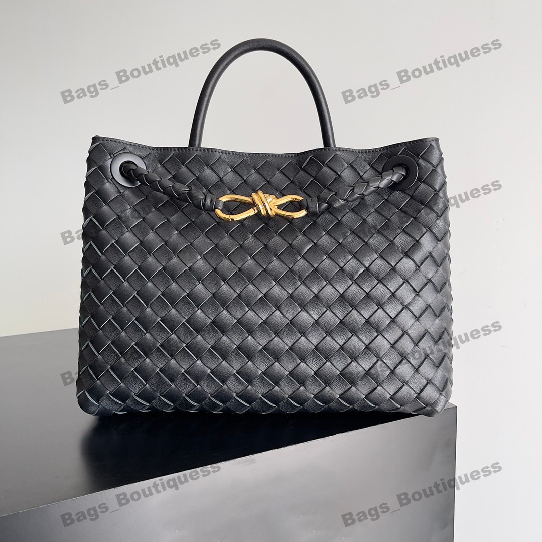 10A Mirror Quality andiamo tote bag designer shoulder bag Intrecciato Lambskin Weave Lady handbag Luxury Large Capacity shopping bag