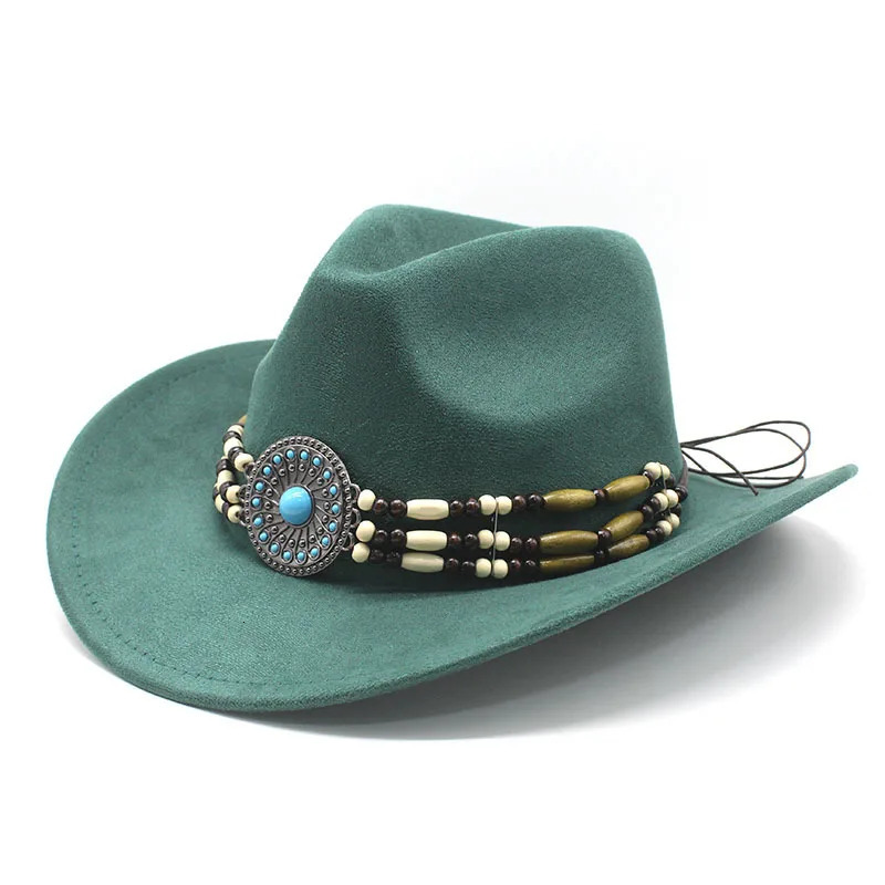 Neutral denim hat with cotton polyester blend suede like decorative ethnic style exquisitely decorated perfect for all seasons 241206