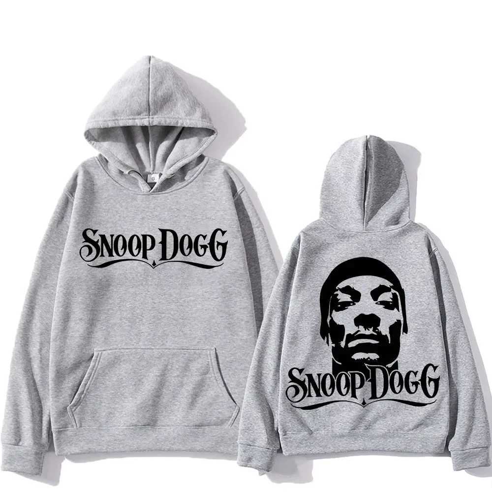 Snoop Dogg Hoodie Back Printed Hoodie Grunge Comfortable Sweatshirt Funko Pop Hip Hop Clothing Moletom Flce Gothic Zipper X241207
