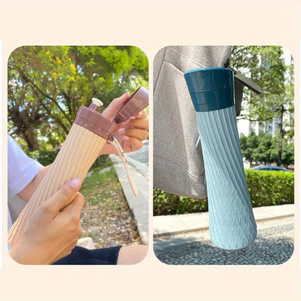 Foldable silicone water bottle foldable portable sports cup Z260202