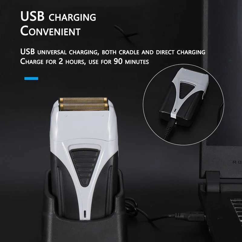 Kemei 3383 Rechargeable Hair Electric Shaver Beard Stubble Facial Electric Razor For Men Face Balds Head Shaving MachineXJ241207