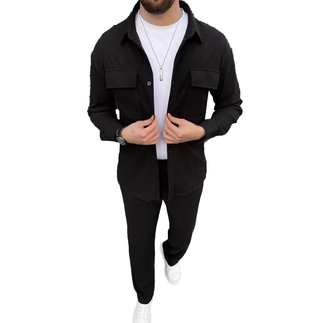 Luxury quality Mens Hoodies Corduroy Pants Tracksuits Jackets Tracksuit Sweatshirt Loose Trousers Man Black Khaki Designer Sports Suit Stylish Pants S