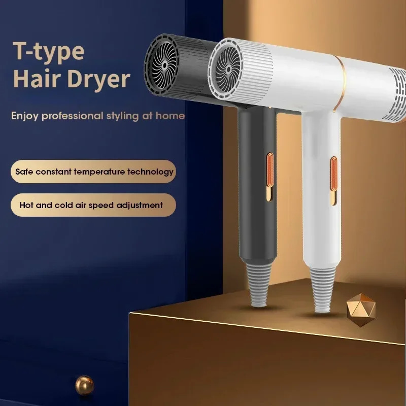 Professional Hair Dryer High-Speed ElectricTurbine DrierConstant Temperature QuickDrying Negative Ionic Blower Hair Styler Tool 241206