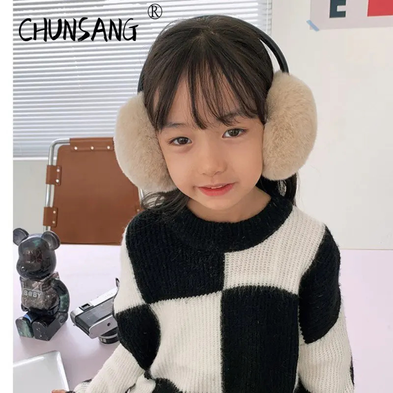 1 Real Fox Fur Soft Plush Earrings Winter Accessories Warm Earrings Children and Girls Fashion Earrings 241205