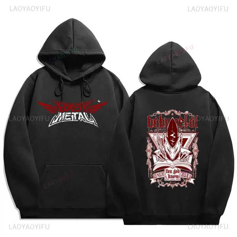 Japanese Baby Metal Galaxy Death Metal Band Sportswear Mens Hip Hop Rock Band Casual Autumn Winter Hoodie Comfortable Pulleys X241207