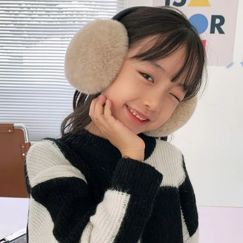 1 Real Fox Fur Soft Plush Earrings Winter Accessories Warm Earrings Children and Girls Fashion Earrings 241205