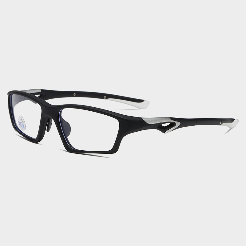 New TR90 factory direct sale sports glasses can be bent feet myopia eye protection dual-use sports glasses 81278