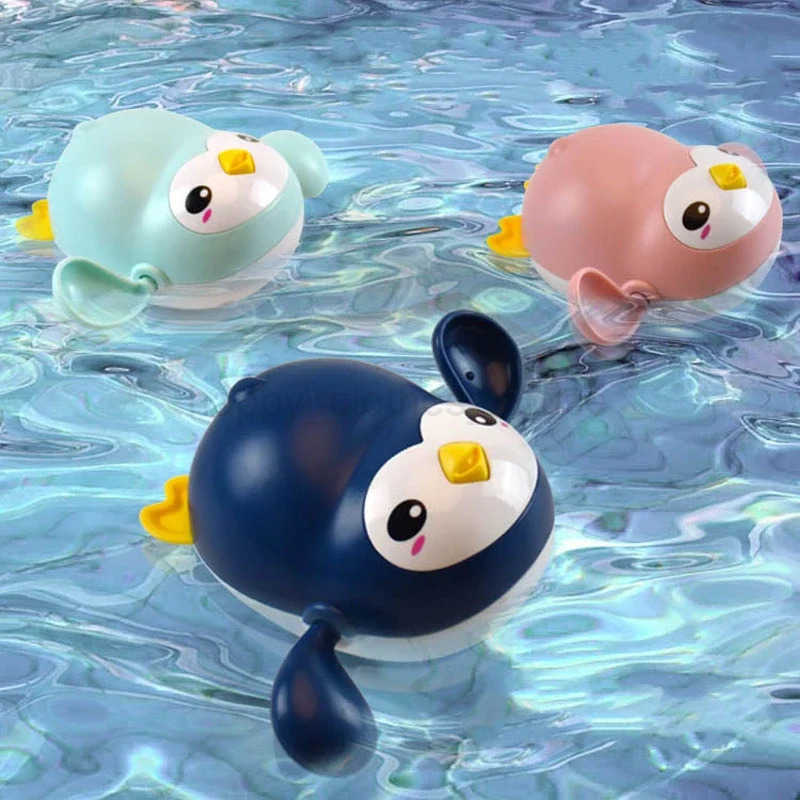 Summer Bath Toys Kids Swimming Clockwork Dolls Play Water Baby Bathing Cute Funny Children Bathroom Shower Bathtub Animals ToyXJ241207