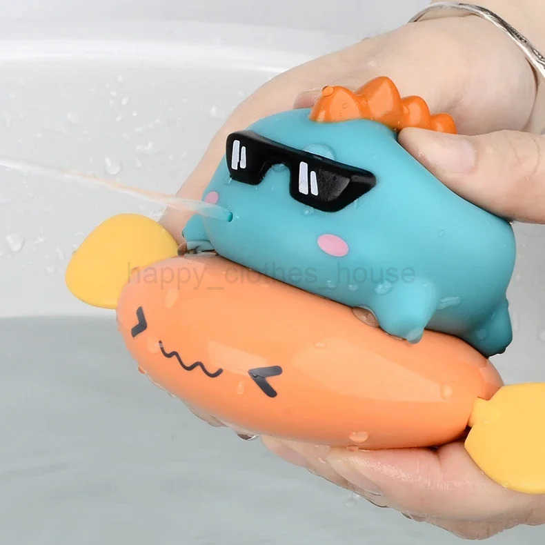 Bath Toys For kids Fun Floating Squeeze And Squirt Bathtub Squirters Cute Floating Swim animal Childrens Water ToysXJ241207