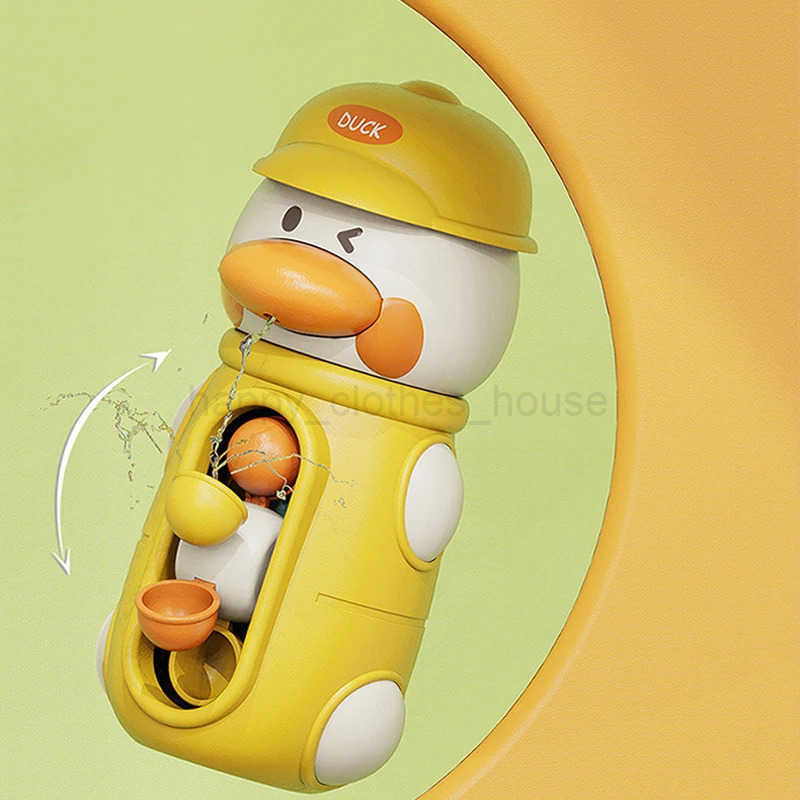 New Cute Duck/Elephant Baby Shower Bath Toys Children Water Play Spinner with Suction Cup Waterwheel Games for Kid BathroomXJ241207