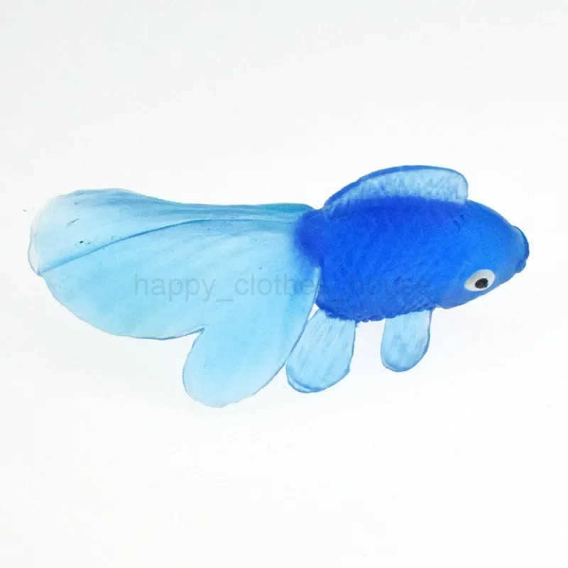 10pcs/set Kids Soft Rubber Gold Fish Baby Bath Toys for Children Simulation Mini Goldfish Water Toddler Fun Swimming Beach GiftsXJ245248