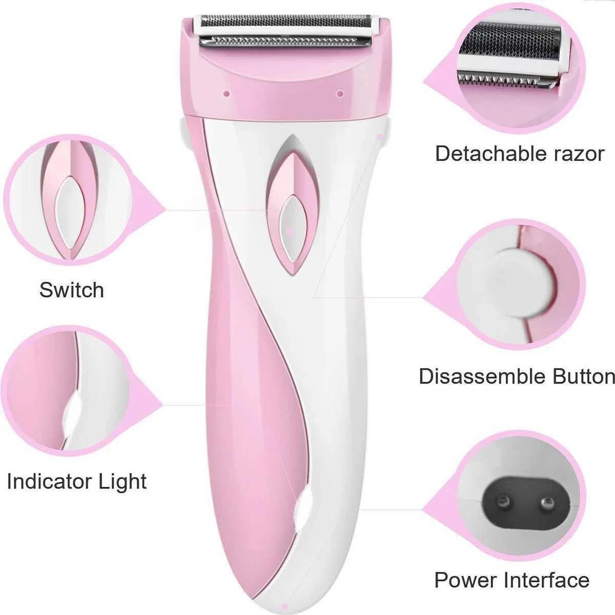 Electric Women Epilators Shavers Razors Trimmers for Women on Private Area and Leg Armpit Back Hair Girls Bikini EpilatorsXJ241207