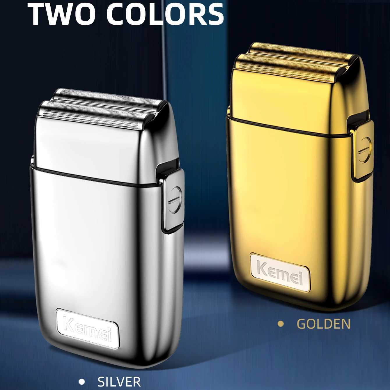 Kemei Shaver Professional Razor Electric Shaver Reciprocating Shaving Machine Portable Beard Trimmer Rechargeable Shaver For MenXJ241207