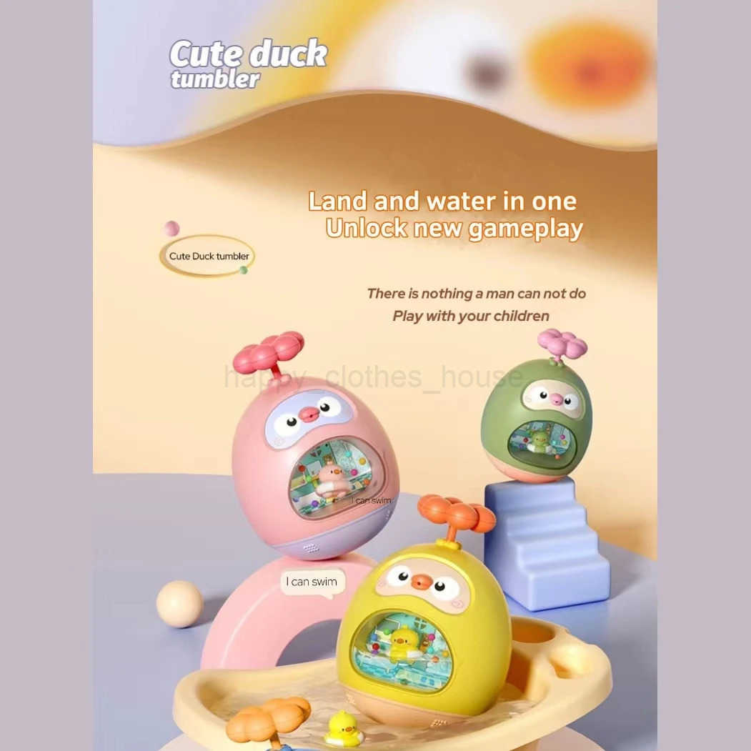 Baby Bath Toy Amphibious Cute Fun Spray Water Tumbler Toy Water Bathtub Pool Beach Kids Baby Toys 12 Months Bathing BathroomXJ241207
