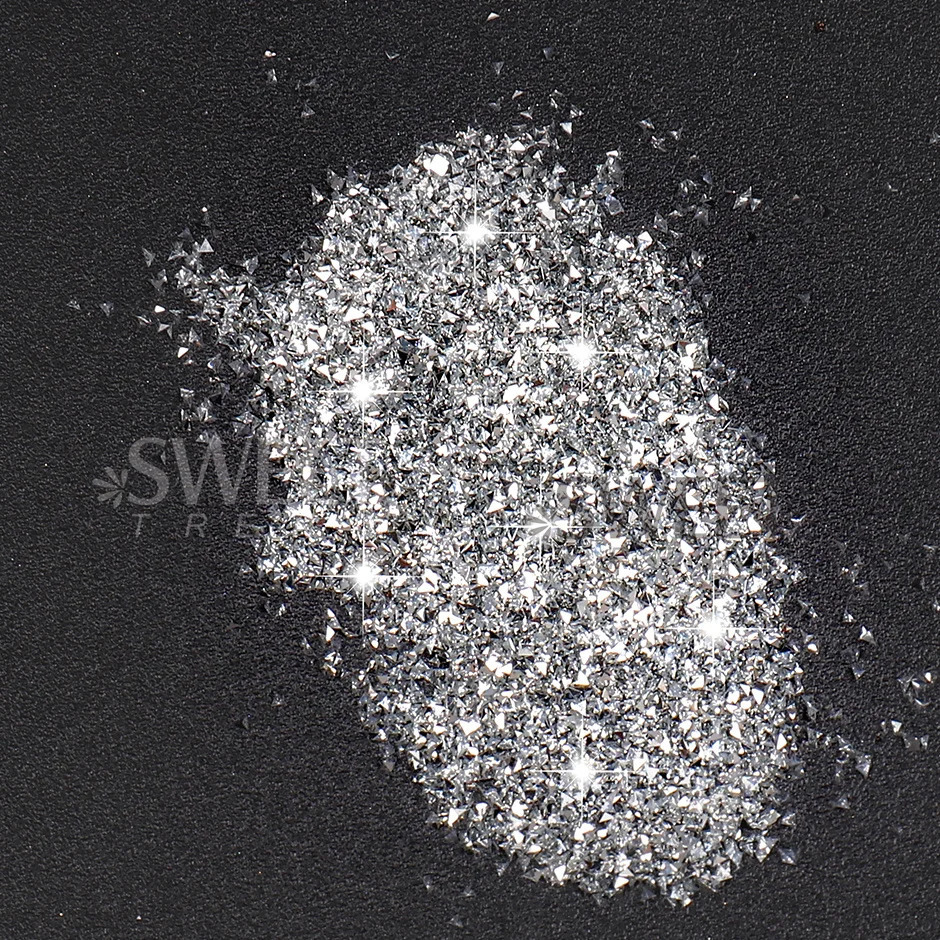 1 Box Reflective Silver Nail Powder Flash Disco Diamond Chrome Pigment Dipping Powder Nail Glitter Rhinestone Sequins SWS52 241206