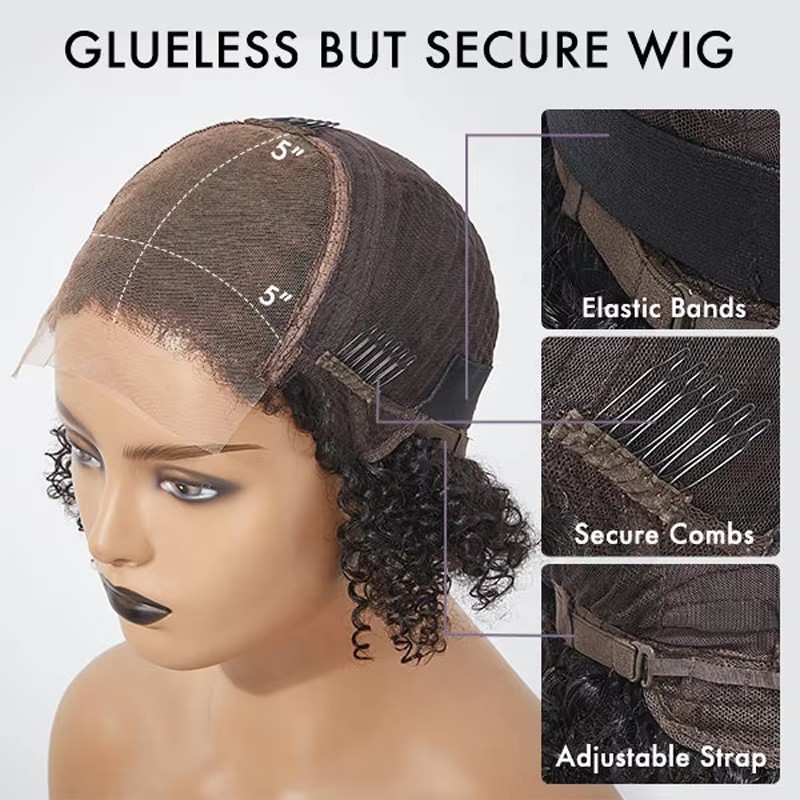 P18/613 Blonde Highlight bone Straight Short Bob Human Hair Wigs 5x5 hd Lace closure Frontal Wig Human Hair For Women