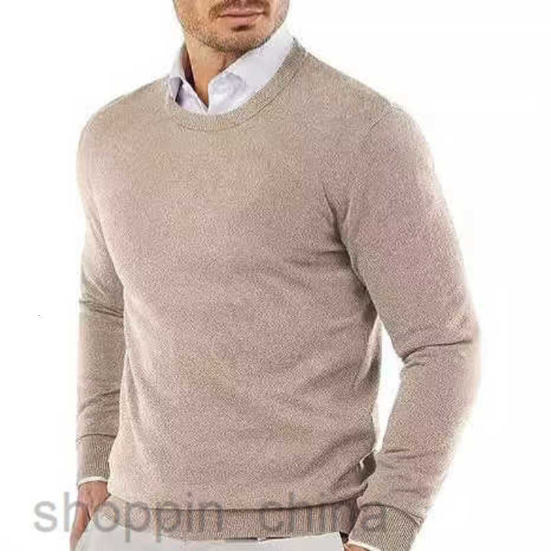 Men's Sweaters Men's clothing Men round neck sweater Knitted shirt Solid color casual long sleeved sweater Pullover sweater Mens sweater