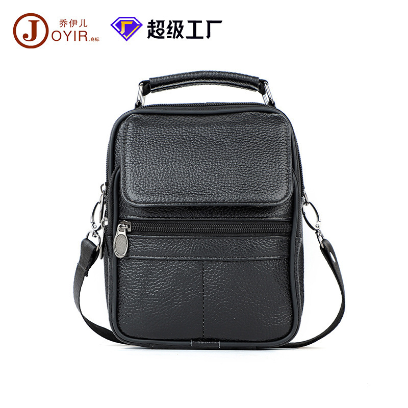 Vegetable tanned crossbody high-end leather head layer cowhide men's single shoulder bag