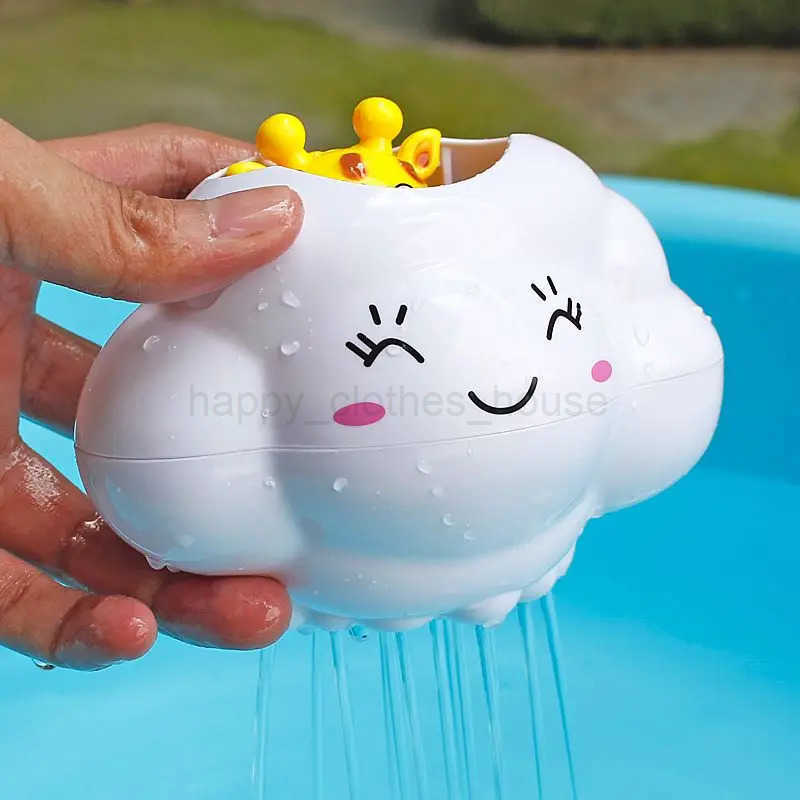1pcs Cloud Shaped Baby Bath Products Spray Toys Aqua Floating Baby Bath Toys Mini Shower NozzleXJ241207