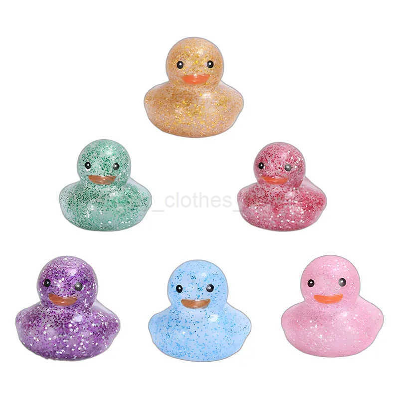 6pcs Duck Bathroom Shower Pinching Toys Little Duck Pinch Call Water Toys Summer Beach And Pool Activi Childrens Par GiftsXJ241207