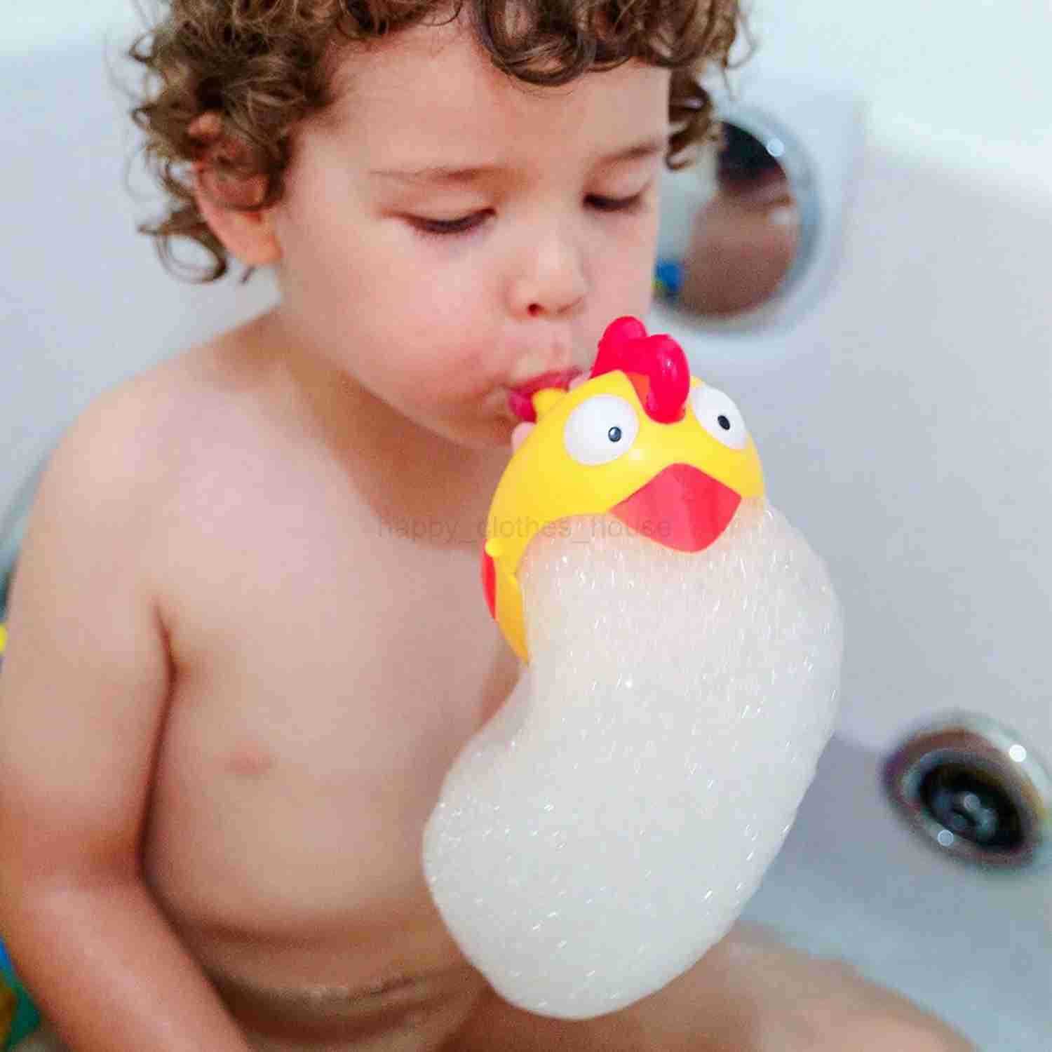 Mouth blowing water bath toys dipping in shower gel and blowing bubble machines new and unique water bath toysXJ241207