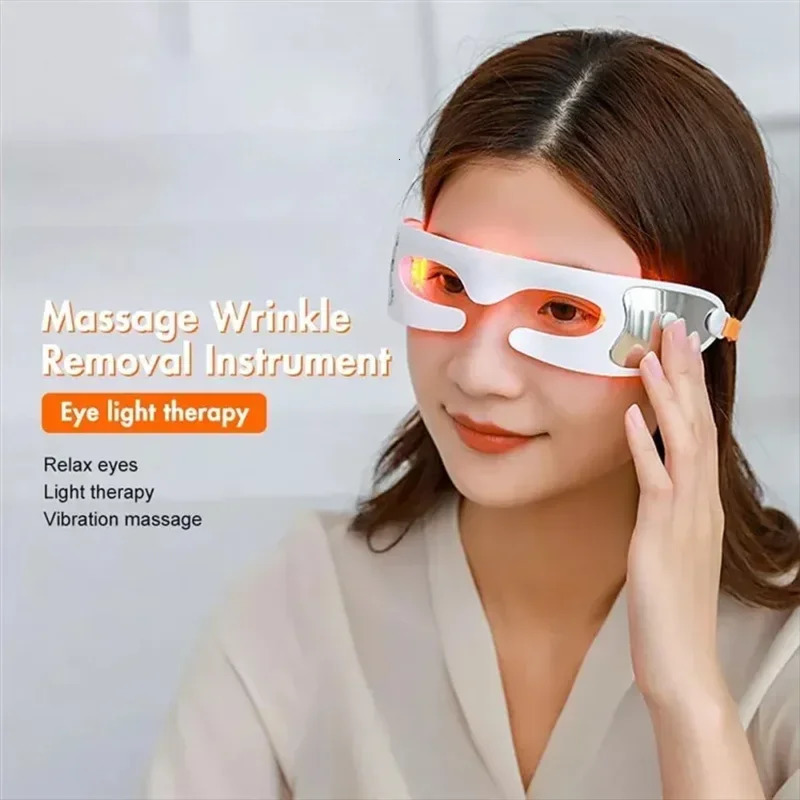 Electric Eye Massager Anti Wrinkle Eye Massage Anti Aging Eye Care LED Massage Rechargeable Massage Device Eye Beauty Tool 241206