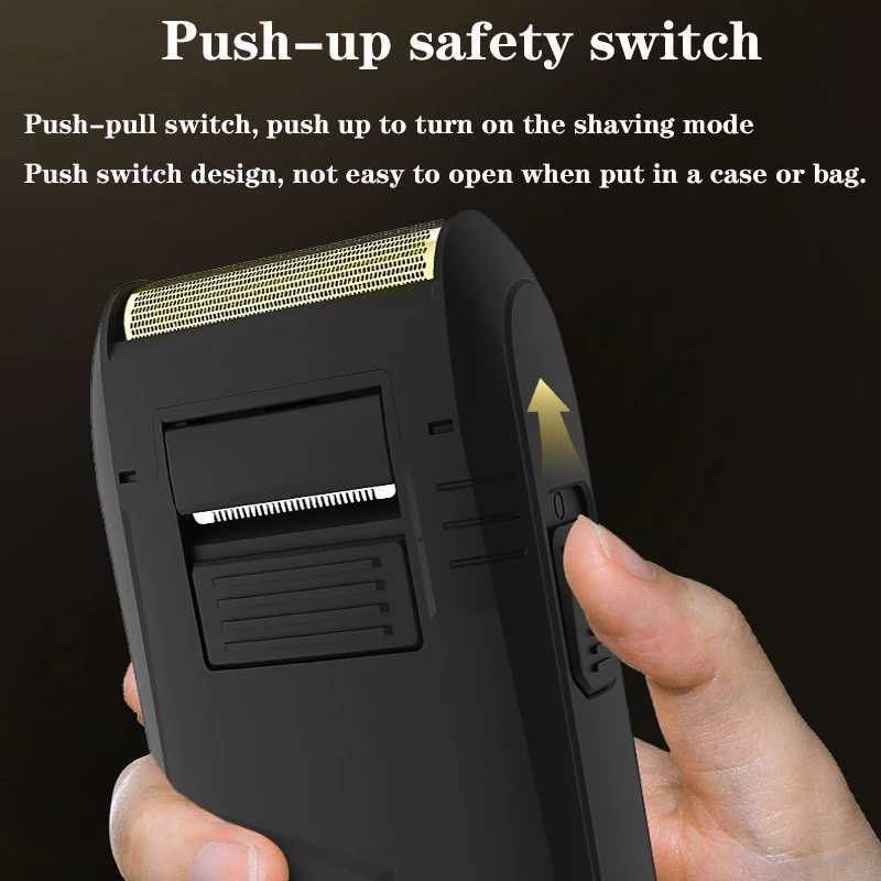 Original VGR Shaver Professional Electric Shaver For Men Portable Beard Trimmer Rechargeable Razor Mens Shaving Machine V-375XJ241207