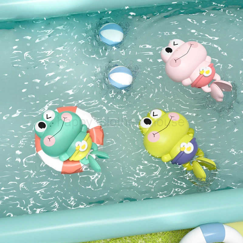 Baby Bath Toys Kids Swimming Clockwork Water Fun Floating Wind Up Bathing Toy Funny Children Bathroom Shower Bathtub Animals ToyXJ241207