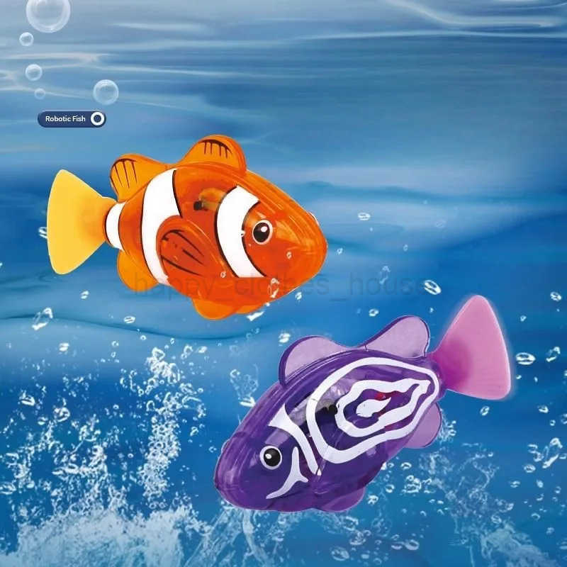 Swimming Robot Clown Fish Water Toys Coax Baby To Bathe Simulation Bath Toys Induction Electric Small Fish Swimming ToysXJ241207