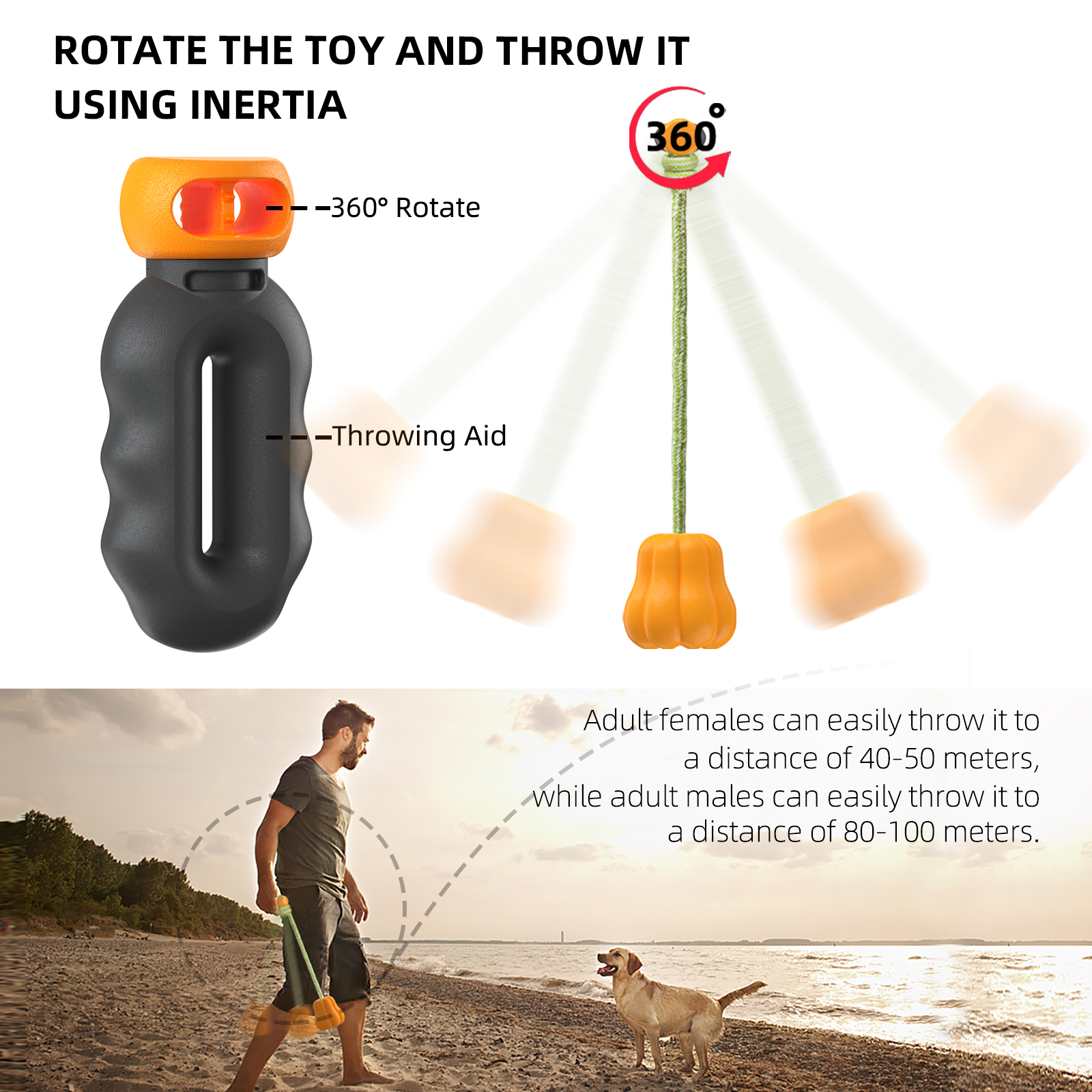 Outdoor Interactive Dog Gnawing Pumpkin Rope Toy