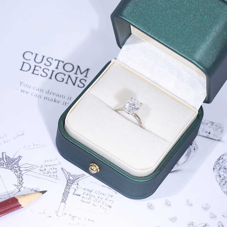 Custom handmade Fine Jewelry S925/10K/14K Solid Gold 1CT~4CT Oval Moissanite Women Engagement Anniversary Wedding Rings