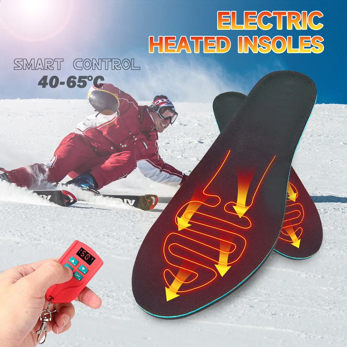 Heating pad - Male and female electric heating pads can be recharged cut heating pads shoe pads 3 heating levels 241206