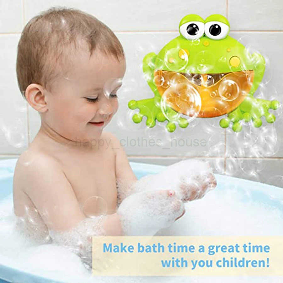 Outdoor Bubble Machine Crabs Frog Music Kids Bath Toys Bathtub Soap Automatic Bubble Maker Baby Bathroom Toy for kids ChildrenXJ241207