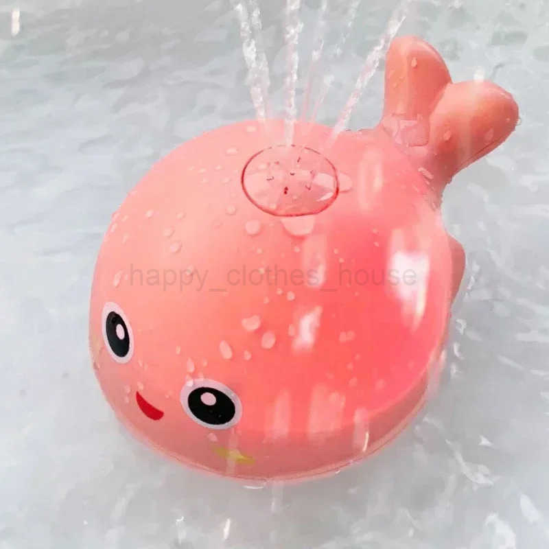 Baby Bath Toys Spray Water Shower Bathing Toys for Kids Electric Whale Bath Ball with Light Music LED Light Toys Bathtub ToyXJ241358