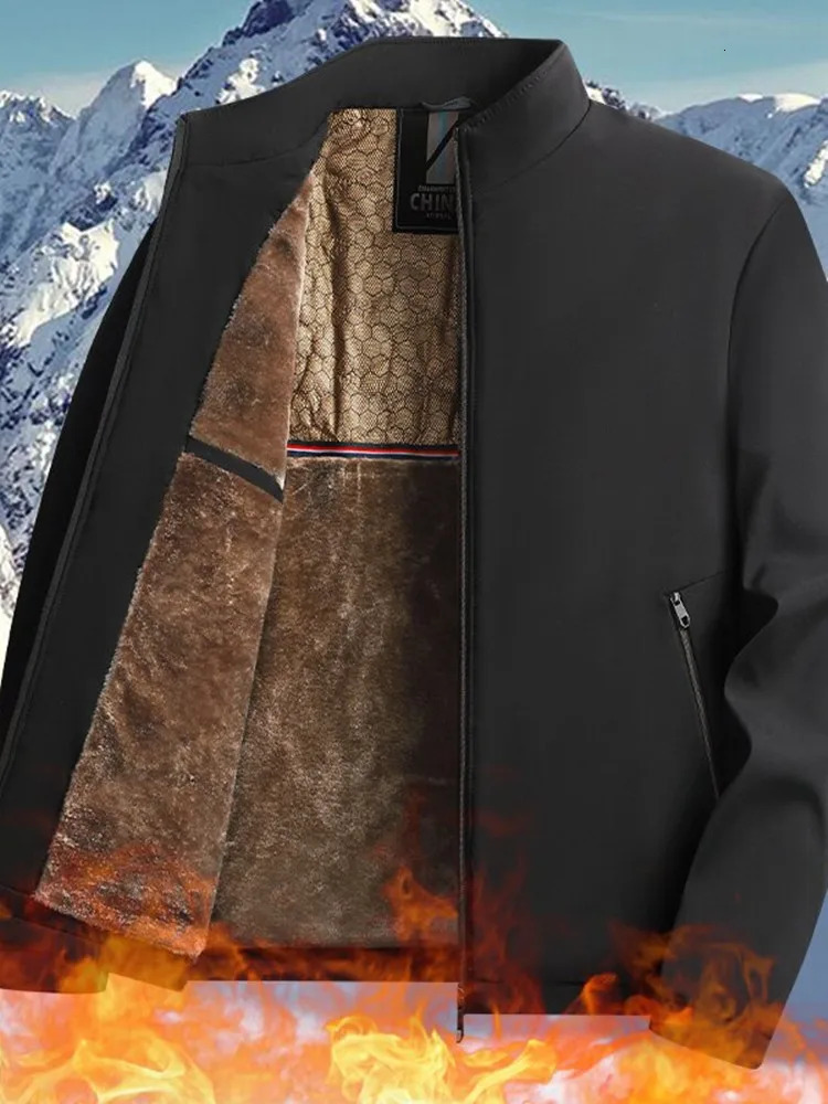 2024 Winter Fashion Trend Windproof PlusSize Jacket Mens Casual Relaxed Comfort Plus Fleece Thickened Warm High Quality Coat 241202